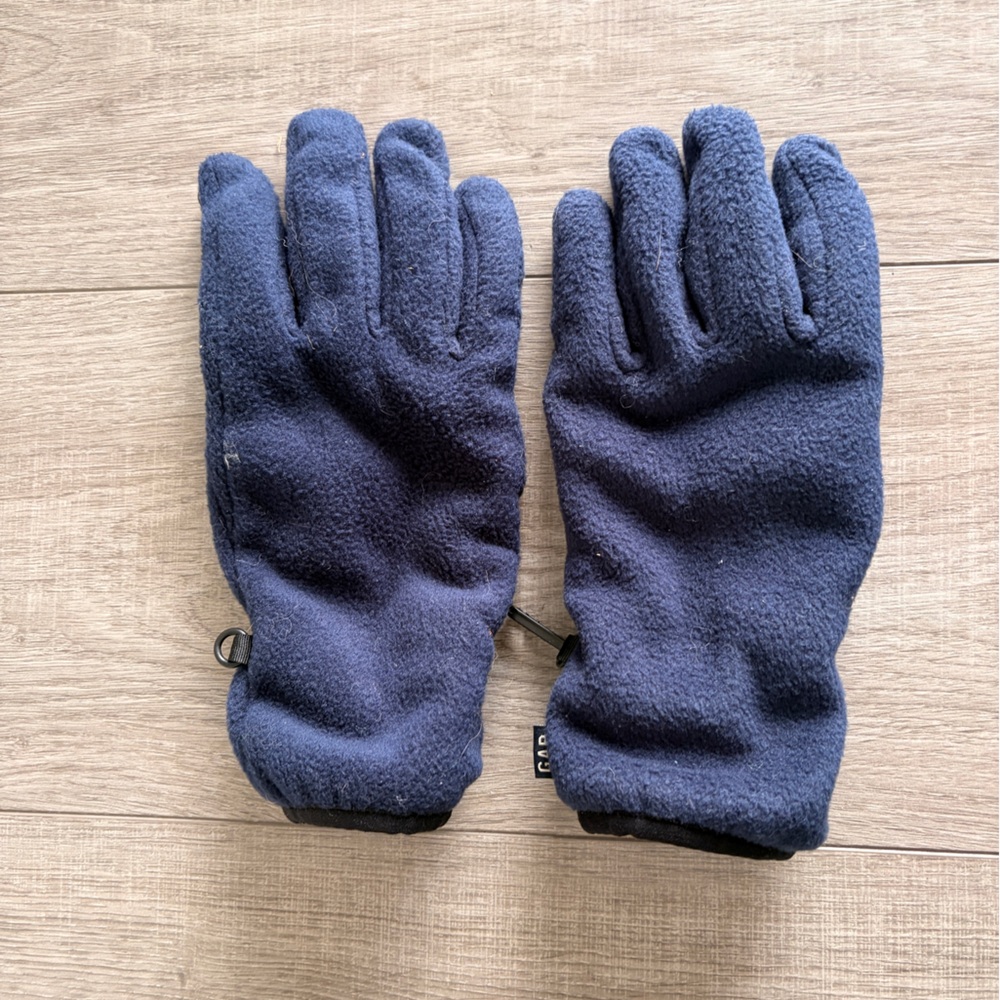 GAP Kids Fleece Gloves | Navy Blue | Age 10–11 (20 cm) | Winter Gloves
